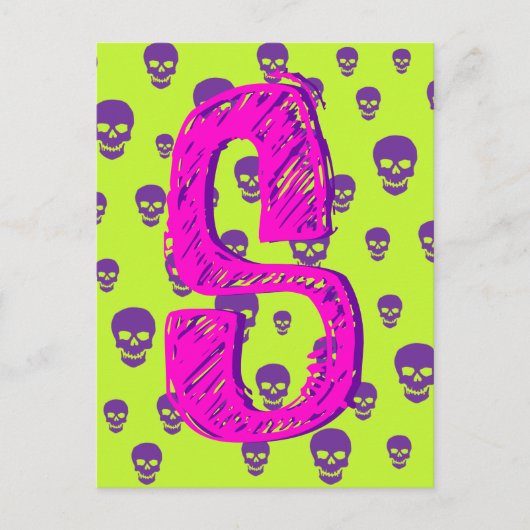 Pop Skulls Briefkaart (Voorkant)