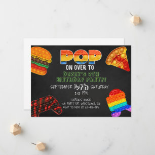 pop snap party, pop het feest, fidget party aankondiging