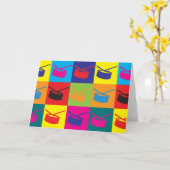 Pop Snare Drum Art Kaart (Gele Bloem)
