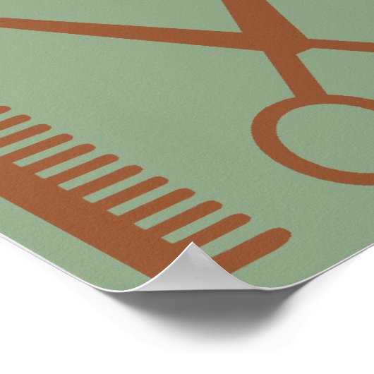 Pop snijden poster (Hoek)