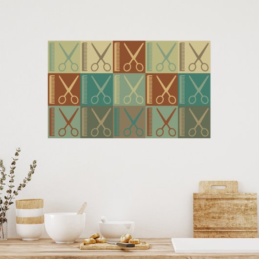 Pop snijden poster (Keuken)