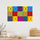 Pop snijden poster (Keuken)