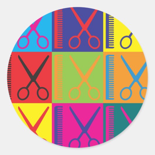 Pop snijden ronde sticker (Voorkant)