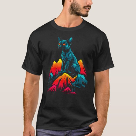 Pop Sphynx Kat T-shirt (Voorkant)