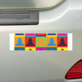 Pop spioneren bumpersticker (Op auto)