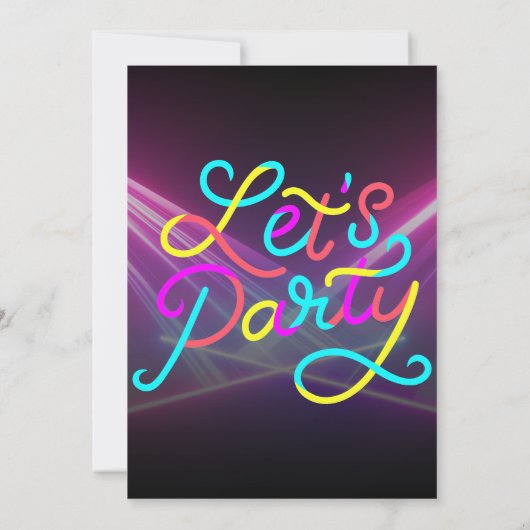 Pop Star Party Like A Superstar Rock Star Verjaard Kaart (Achterkant)