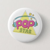 Pop Star Ronde Button 5,7 Cm (Voorkant)