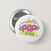 Pop Star Ronde Button 5,7 Cm (Voorkant /achterkant)
