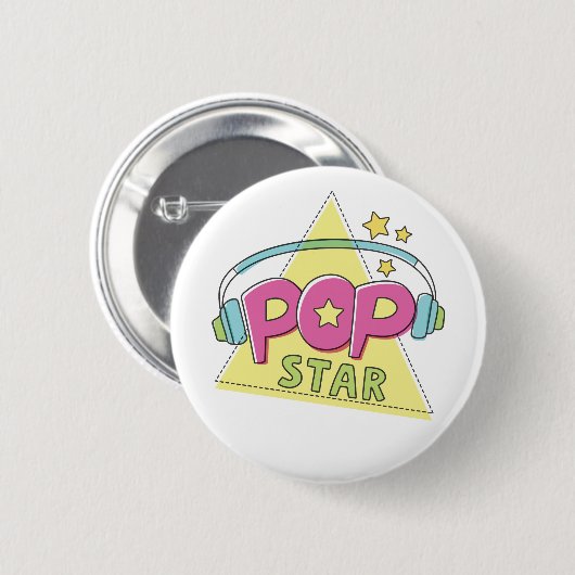 Pop Star Ronde Button 5,7 Cm (Voorkant /achterkant)