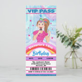 Pop Star Singer VIP-kaartjes Birthday Kaart (Staand voorkant)