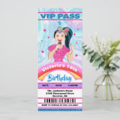 Pop Star Singer VIP-kaartjes Birthday Kaart (Staand voorkant)