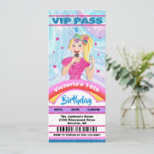 Pop Star Singer VIP-kaartjes Birthday Kaart (Staand voorkant)