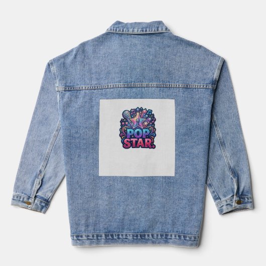 Pop Star T-shirt Denim Jacket (Achterkant)