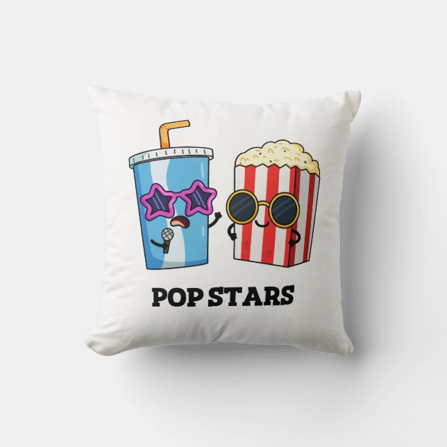 Pop Stars Funny Snack Pun Kussen (Voorkant)