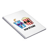 Pop Stars Funny Snack Pun Notitieboek (Rechterzijde)