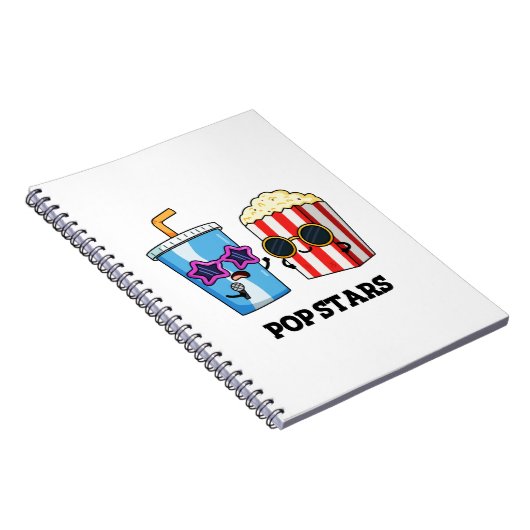Pop Stars Funny Snack Pun Notitieboek (Rechterzijde)