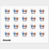 Pop Stars Funny Snack Pun Ronde Sticker (Vel)