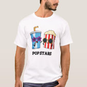 Pop Stars Funny Snack Pun T-shirt (Voorkant)