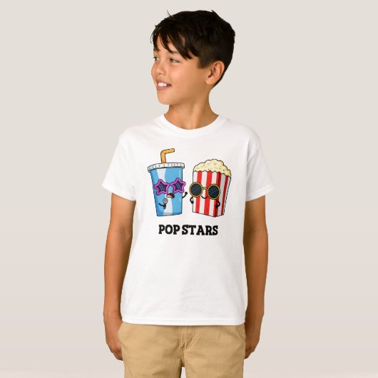 Pop Stars Funny Snack Pun T-shirt (Voorkant volledig)