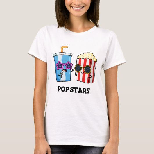 Pop Stars Funny Snack Pun T-shirt (Voorkant)