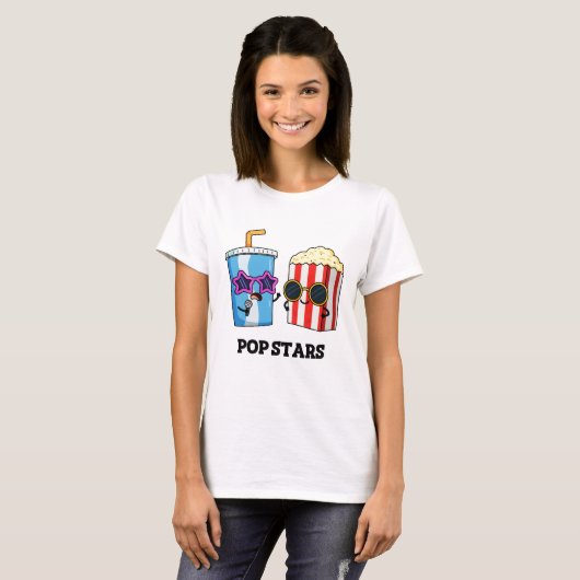 Pop Stars Funny Snack Pun T-shirt (Voorkant volledig)