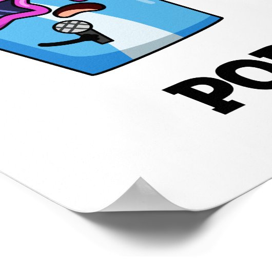 Pop Stars Funny Soda Pop Popcorn Pun Poster (Hoek)