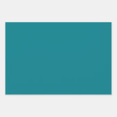 Pop Stripes Retro Modern Patroon Blauwgroen Ochre Inpakpapier Vel (Voorkant 3)