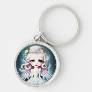 Pop Surrealisme Blond Meisje Sleutelhanger