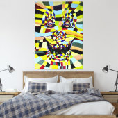 Pop Surrealisme Waterverf Hedendaagse Clown Joker Canvas Afdruk (Insitu (Slaapkamer))