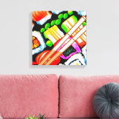 Pop Sushi Canvas Afdruk (Insitu (Woonkamer))