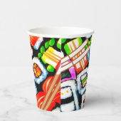 Pop Sushi Papieren Bekers (Rechts)