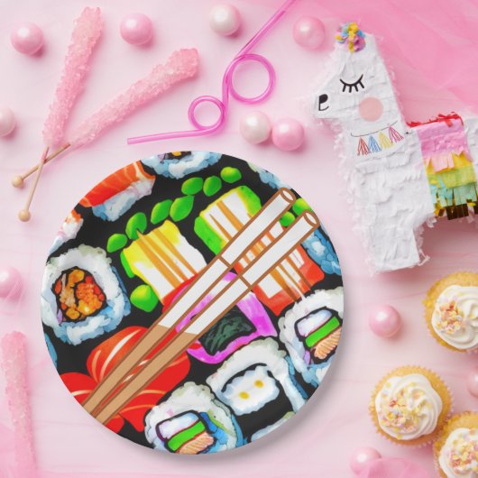 Pop Sushi Papieren Bordje (Feest)