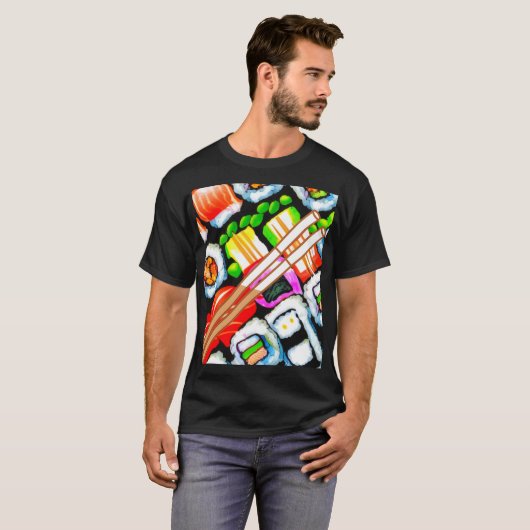 Pop Sushi T-shirt (Voorkant volledig)
