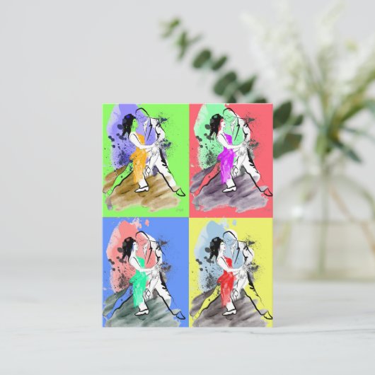 Pop Tango Briefkaart (Staand voorkant)