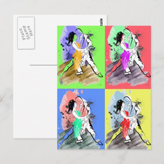 Pop Tango Briefkaart (Voorkant / Achterkant)