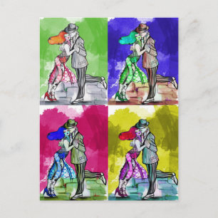 Pop Tango Dancing Briefkaart