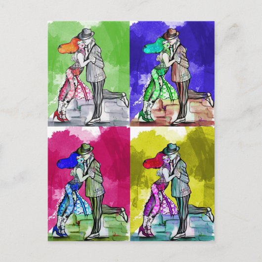 Pop Tango Dancing Briefkaart (Voorkant)