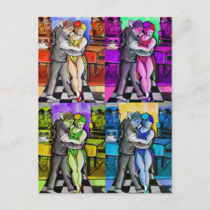 Pop Tango Dancing Briefkaart