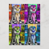 Pop Tango Dancing Briefkaart (Voorkant)