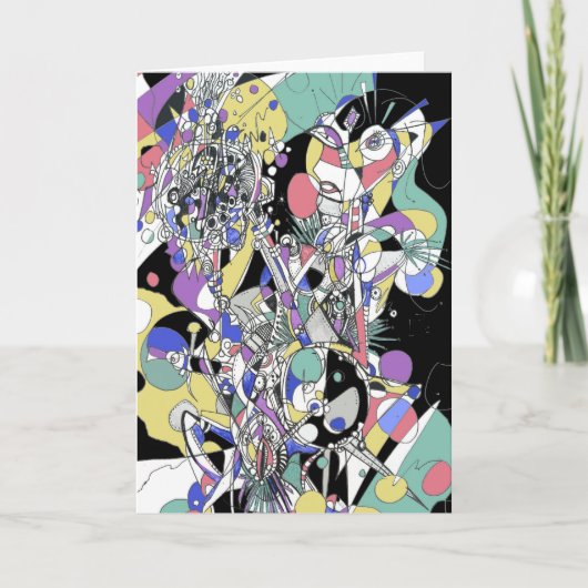 Pop Tech Girl Kaart (Voorkant)