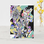 Pop Tech Girl Kaart (Gele Bloem)