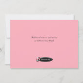"Pop the Bubble" Classy Bridal Shower-uitnodiginge Kaart (Achterkant)