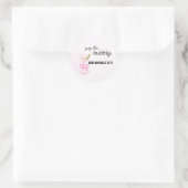 Pop The Bubbly Martini Pink Bridal Sticker (Tas)