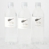 Pop the Sparkling Wine i´m changing my last name! Waterfles Etiket (Flessen)