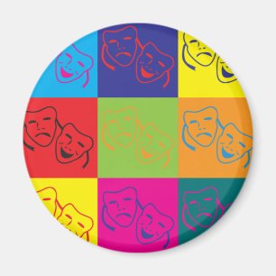 Pop theater Art Magneet