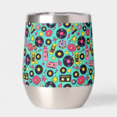 Pop thema waterfles geïsoleerde tuimelaar (Achterkant)