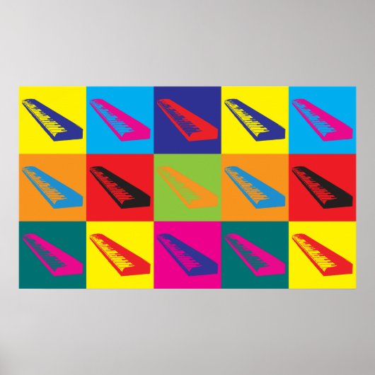 Pop toetsenborden poster (Voorkant)
