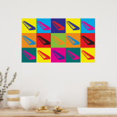 Pop toetsenborden poster (Keuken)