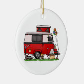 Pop Top Camper | Teardrop-aanhangwagen | Camper Va Keramisch Ornament (Rechts)