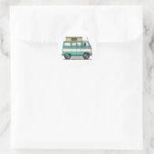 Pop Top Van Camper Ronde Sticker (Tas)